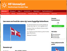 Tablet Screenshot of hf-vennelyst.dk